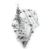 Mô Hình Kim Loại Lắp Ráp 3D Metal Head Tàu Sân Bay USS Theodore Roosevelt CVN-71 – MP990