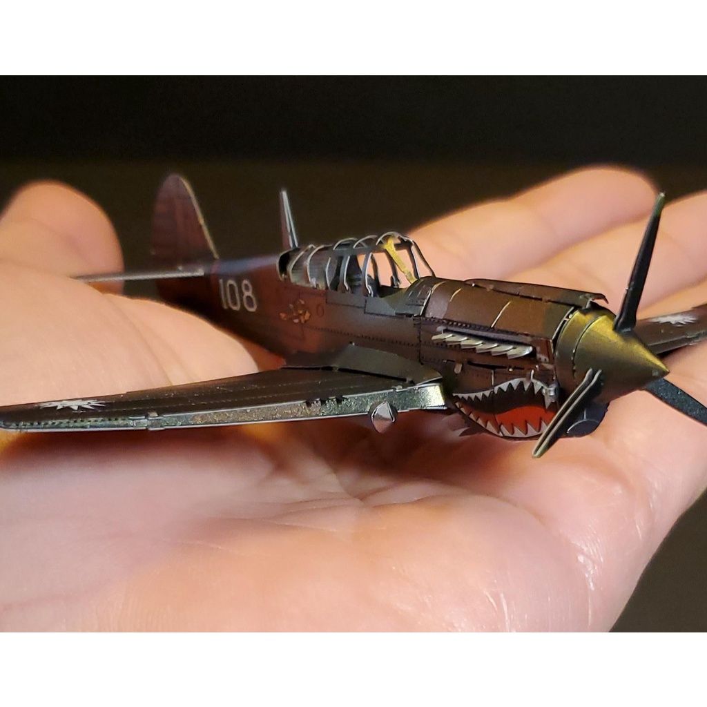  Mô Hình Kim Loại 3D Lắp Ráp Metal Head Máy Bay Tiêm Kích P-40 Warhawk – MP1058 