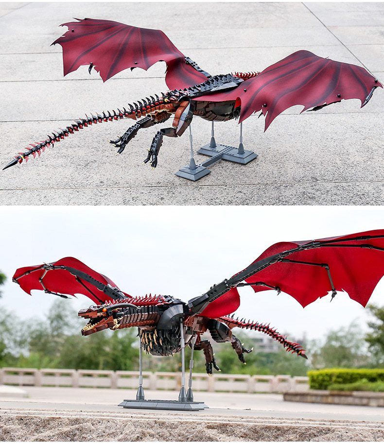  Mô Hình Nhựa 3D Lắp Ráp 18K Super Game of Thrones Con Rồng Lửa Drogon 9901 (1889 mảnh) - LG0058 