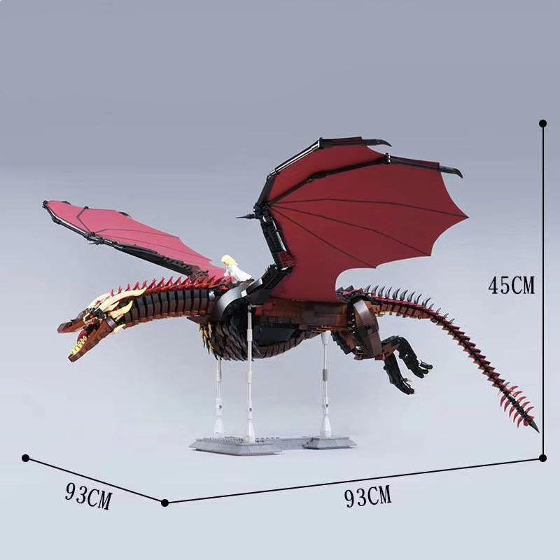  Mô Hình Nhựa 3D Lắp Ráp 18K Super Game of Thrones Con Rồng Lửa Drogon 9901 (1889 mảnh) - LG0058 