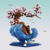  Mô Hình Nhựa 3D Lắp Ráp QiZhiLe Cây Bonsai Bàn Tay Hoa Đào 92005 (1071 mảnh) – LG0100 