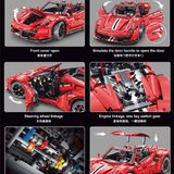  Mô Hình Nhựa 3D Lắp Ráp TGL Siêu Xe Đua Ferrari 488 Pista T5005 (3558 mảnh) 1:8 – LG0038 