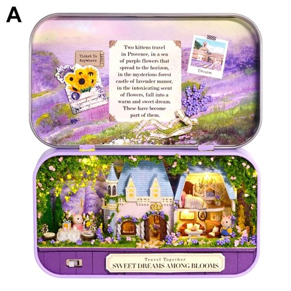  Mô Hình Gỗ 3D Lắp Ráp CUTE ROOM Sweet Dreams Among Blooms (Box Theatre) – WP195 