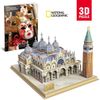 Mô Hình Giấy 3D Lắp Ráp CubicFun National Geographic Quảng Trường San Marco tại Venic DS0980h (107 mảnh, St. Mark's Square) - PP068