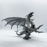  Mô Hình Kim Loại Lắp Ráp 3D Metal Mosaic Rồng Bạc Dragon Flame – MP692 