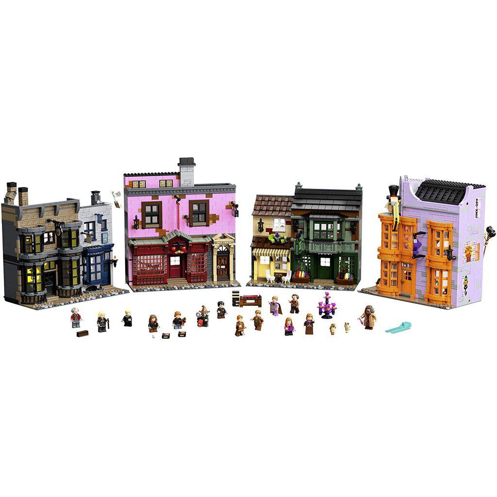  Mô Hình Nhựa 3D Lắp Ráp OEM Harry Potter Hẻm Xéo (5544 mảnh, Lego 75978 Diagon Alley) - LG0149 