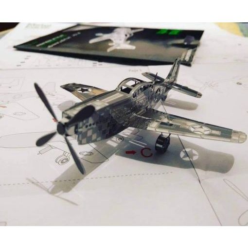  Mô Hình Kim Loại Lắp Ráp 3D Metal Mosaic Mustang P-51 – MP728 