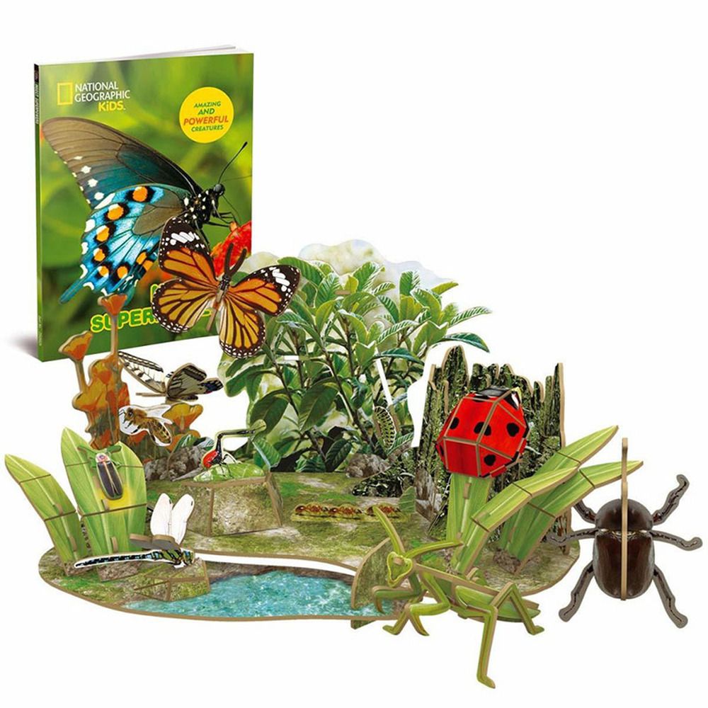  Mô Hình Giấy 3D Lắp Ráp CubicFun Sức Mạnh Của Côn Trùng DS0982 (55 mảnh, National Geographic Insect Superpowers) - PP055 