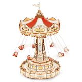  Mô Hình Gỗ 3D Lắp Ráp ROBOTIME ROKR Hộp Nhạc Xích Đu Quay (Swing Ride) EA02 – WP245 