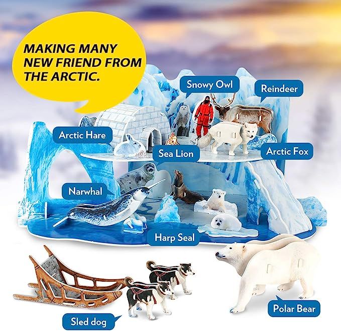  Mô Hình Giấy 3D Lắp Ráp CubicFun Thế Giới Bắc Cực DS0983h (73 mảnh, National Geographic Arctic) - PP056 