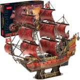  Mô Hình Giấy 3D Lắp Ráp CubicFun Thuyền The Queen Anne's Revenge T4040h (391 mảnh) - PP069 