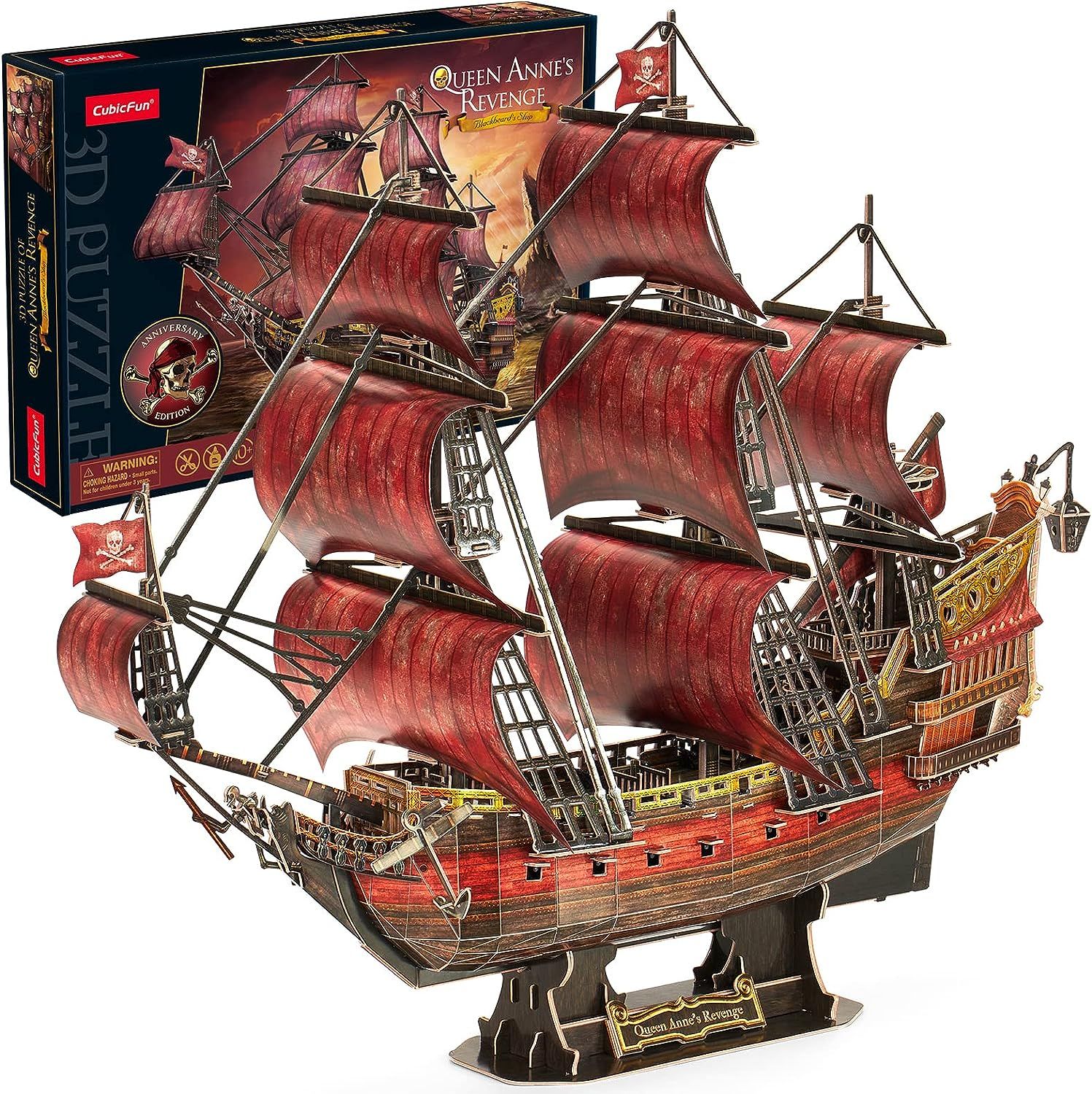  Mô Hình Giấy 3D Lắp Ráp CubicFun Thuyền The Queen Anne's Revenge T4040h (391 mảnh) - PP069 