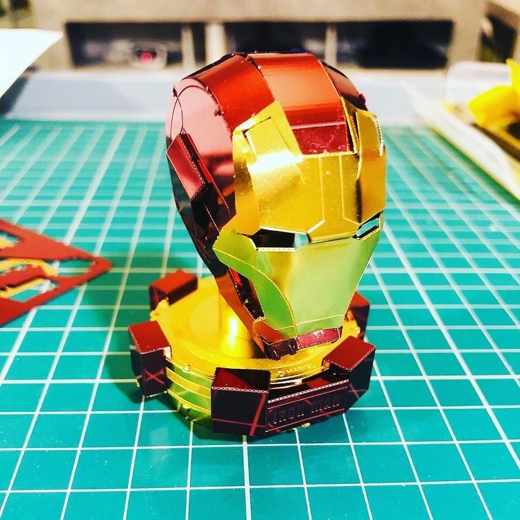  Mô Hình Kim Loại Lắp Ráp 3D Metal Head Marvel Nón Iron Man – MP212 