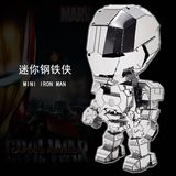  Mô Hình Kim Loại Lắp Ráp 3D Metal Head Marvel Iron Man Bạc – MP957 
