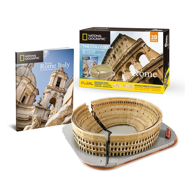  Mô Hình Giấy 3D Lắp Ráp CubicFun Đấu Trường La Mã DS0976h (131 mảnh, National Geographic The Colosseum) - PP057 