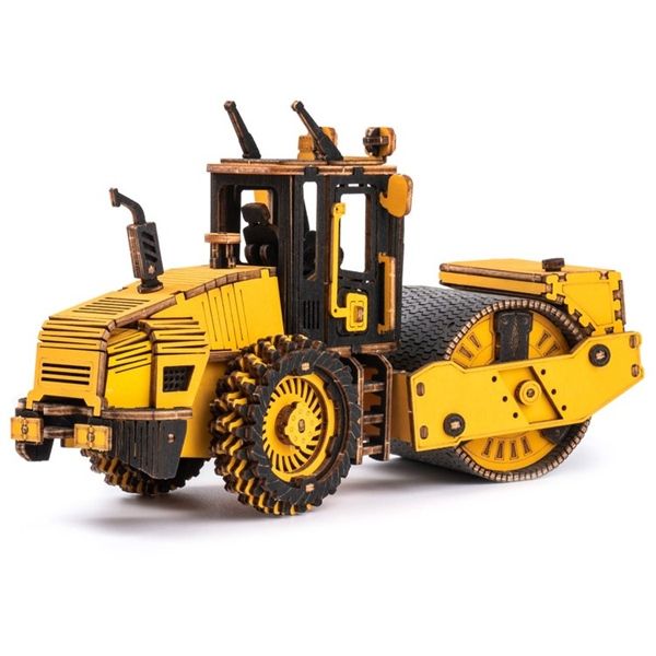  Mô Hình Gỗ 3D Lắp Ráp ROBOTIME ROKR Xe Lu (Road Roller) TG701K – WP250 