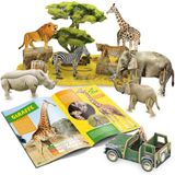  Mô Hình Giấy 3D Lắp Ráp CubicFun Động Vật Hoang Dã Châu Phi DS0972h (69 mảnh, National Geographic African Wildlife) - PP052 