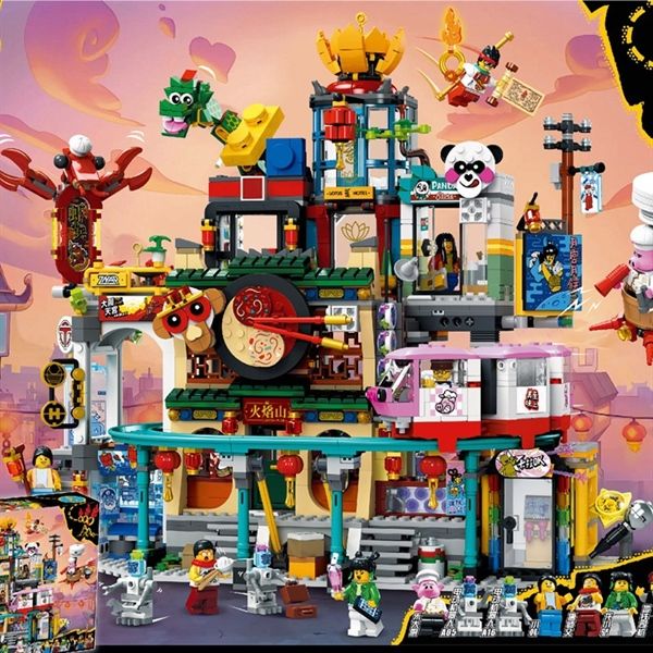  Mô Hình Nhựa 3D Lắp Ráp OEM Monkie Kid Phố Lồng Đèn 86999 (2187 mảnh, Lego 80066 The City of Lanterns) - LG0144 