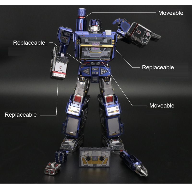  Mô Hình Kim Loại Lắp Ráp 3D MU Transformers Soundwave Generation 1 – MP605 