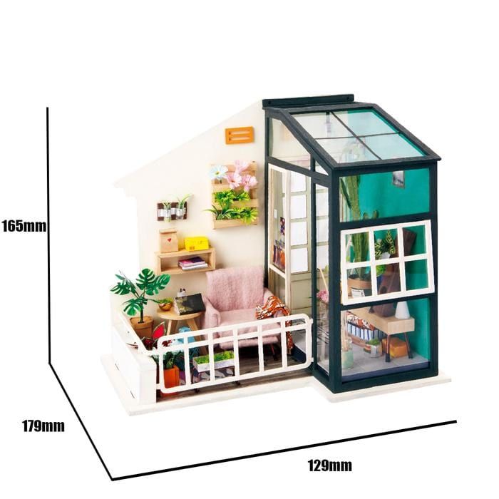  Mô Hình Gỗ 3D Lắp Ráp ROBOTIME DIY Dollhouse Nhà Tí Hon Balcony Daydreaming DGM05 – WP045 
