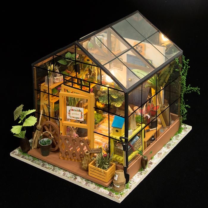 Mô Hình Gỗ 3D Lắp Ráp ROBOTIME DIY Dollhouse Nhà Tí Hon Cathy’s Flower House DG104 – WP042 