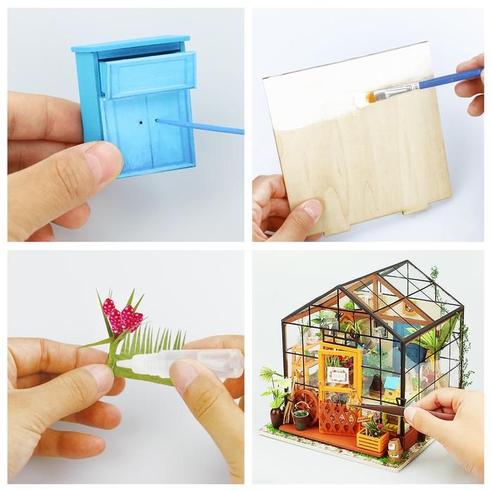  Mô Hình Gỗ 3D Lắp Ráp ROBOTIME DIY Dollhouse Nhà Tí Hon Cathy’s Flower House DG104 – WP042 