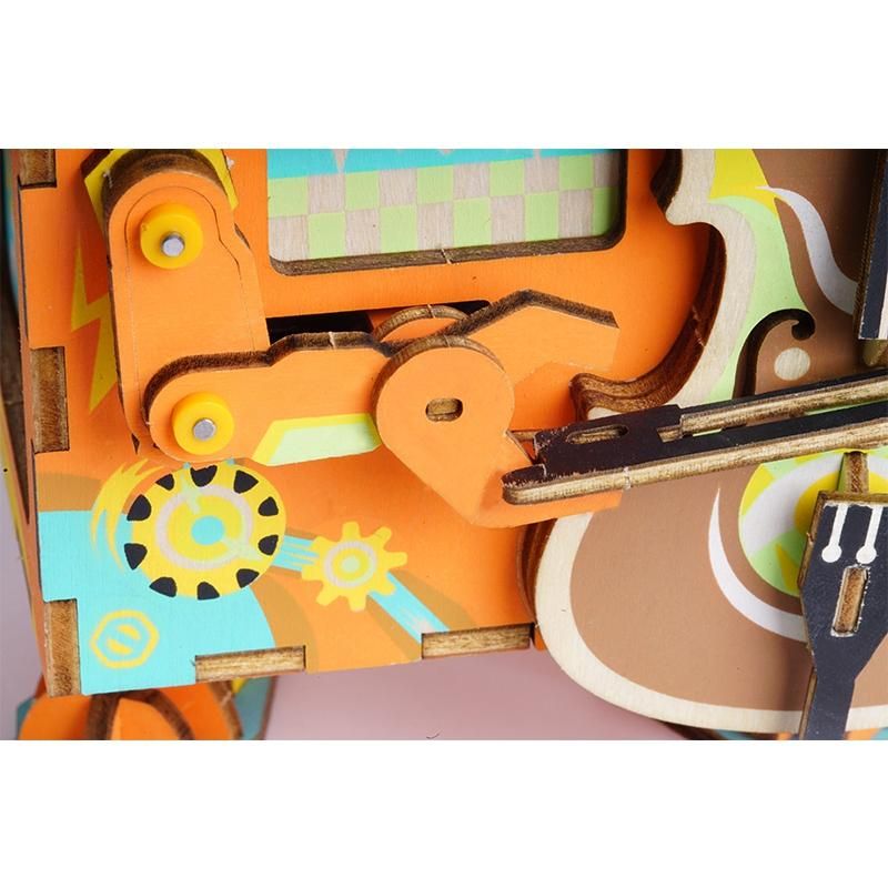  Mô Hình Gỗ 3D Lắp Ráp ROBOTIME Hộp Nhạc Nghệ Sĩ Robot Little Performer Music Box AMD53 – WP010 