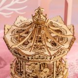  Mô Hình Gỗ 3D Lắp Ráp ROBOTIME ROKR Hộp Nhạc Vòng Xoay Ngựa Gỗ (Romantic Carousel) AMK62 - WP197 