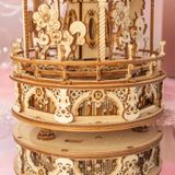  Mô Hình Gỗ 3D Lắp Ráp ROBOTIME ROKR Hộp Nhạc Vòng Xoay Ngựa Gỗ (Romantic Carousel) AMK62 - WP197 