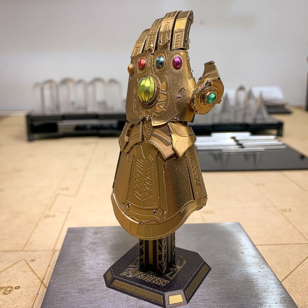  Mô Hình Kim Loại 3D Lắp Ráp Metal Head Marvel Găng Tay Vô Cực (Infinity Gauntlet) - MP1048 