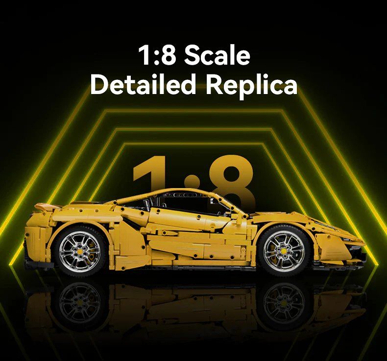  Mô Hình Nhựa 3D Lắp Ráp CaDA Master Siêu Xe Ferrari 488 Pista C61043 (3236 mảnh) 1:8 - LG0010 
