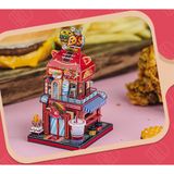  Mô Hình Kim Loại Lắp Ráp 3D MU Cửa Hàng Bánh Burger Châu Âu – MP967 
