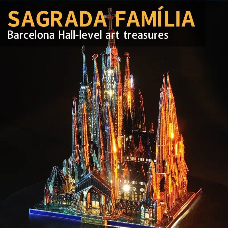  Mô Hình Kim Loại Lắp Ráp 3D Microworld Nhà Thờ Sagrada Família (311 mảnh) J072 - MP1170 