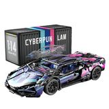  Mô Hình Nhựa 3D Lắp Ráp OEM Siêu Xe Đua Lamborghini (1314 mảnh, Màu Hồng Tím) 1:14 - LG0176 