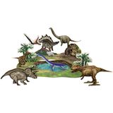  Mô Hình Giấy 3D Lắp Ráp CubicFun Công Viên Khủng Long DS0973h (43 mảnh, National Geographic Dinosaur Park) - PP053 