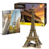  Mô Hình Giấy 3D Lắp Ráp CubicFun Tháp Eiffel DS0998h (80 mảnh, National Geographic Eiffel Tower) - PP065 