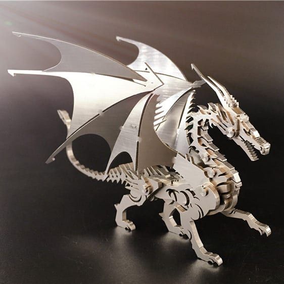  Mô Hình Kim Loại Lắp Ráp 3D Steel Warcraft Rồng Lửa Fire Dragon – SW010 