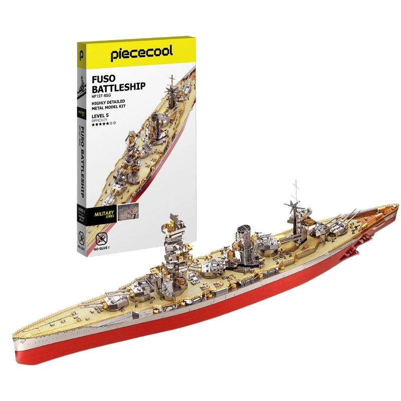  Mô Hình Kim Loại Lắp Ráp 3D Piececool Thiết Giáp Hạm Fuso Battleship HP127-RSG - MP763 