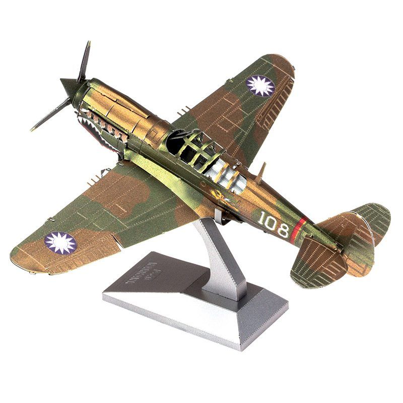  Mô Hình Kim Loại 3D Lắp Ráp Metal Head Máy Bay Tiêm Kích P-40 Warhawk – MP1058 