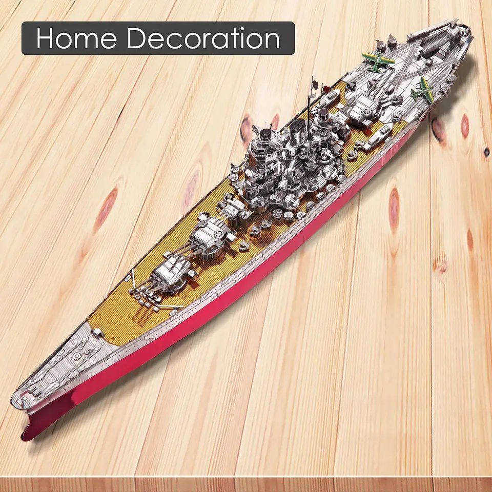  Mô Hình Kim Loại Lắp Ráp 3D Piececool Thiết Giáp Hạm Yamato Battleship HP101-SRY – MP462 