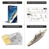  Mô Hình Kim Loại Lắp Ráp 3D Piececool Thiết Giáp Hạm Nagato Class Battleship HP091-SG – MP311 