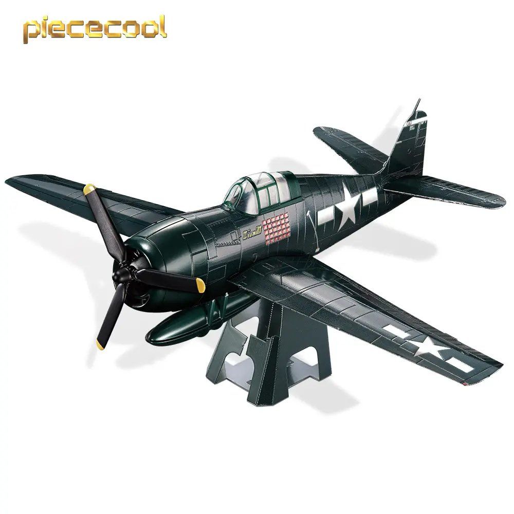  Mô Hình Kim Loại 3D Lắp Ráp Piececool Tiêm Kích GRUMMAN F6F HELLCAT HP235-BS - MP1149 