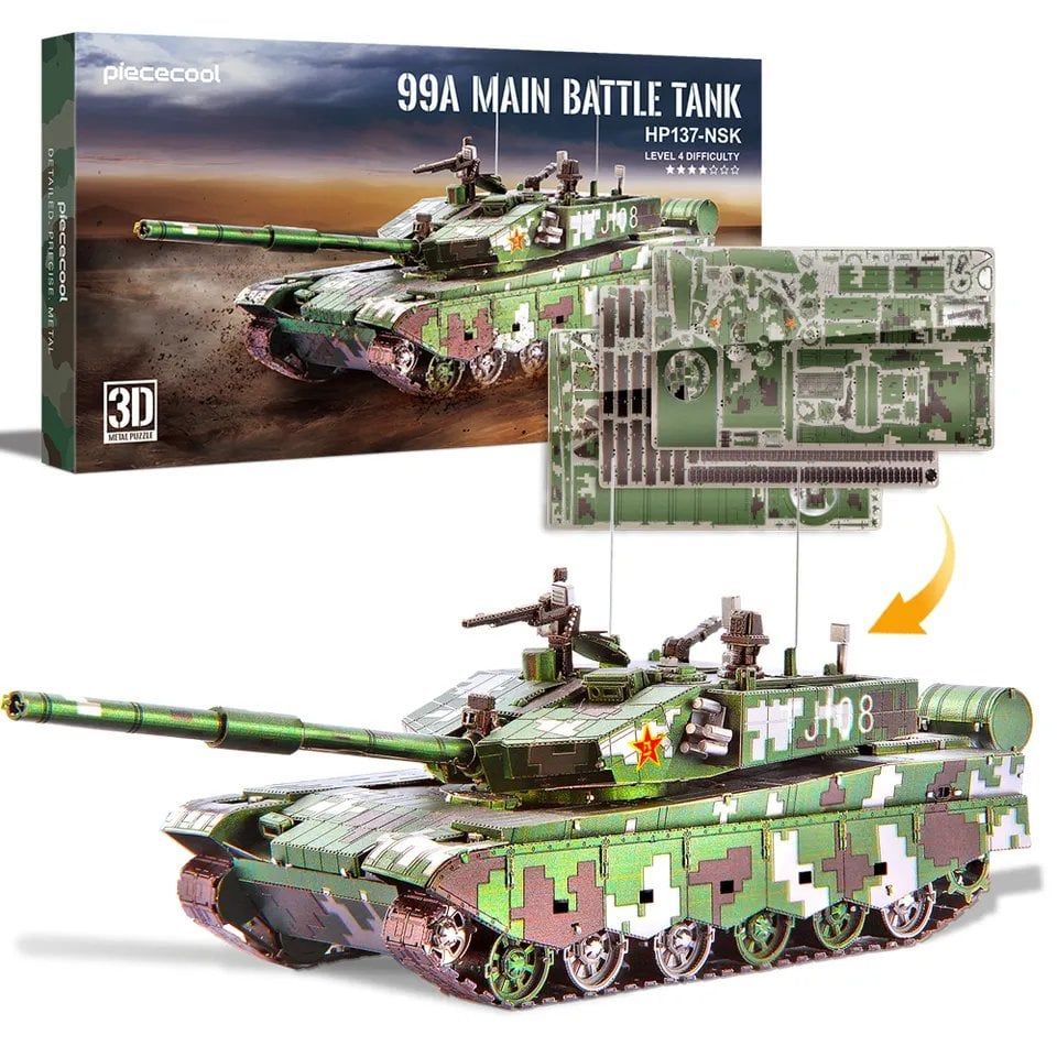  Mô Hình Kim Loại Lắp Ráp 3D Piececool Xe Tăng T-99A Main Battle Tank HP137-NSK – MP793 