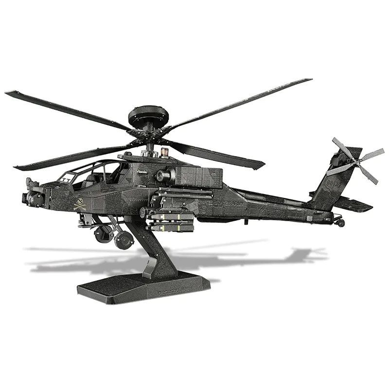  Mô Hình Kim Loại Lắp Ráp 3D Piececool Trực Thăng AH-64 Apache (145 mảnh) HP322-KS - MP1193 