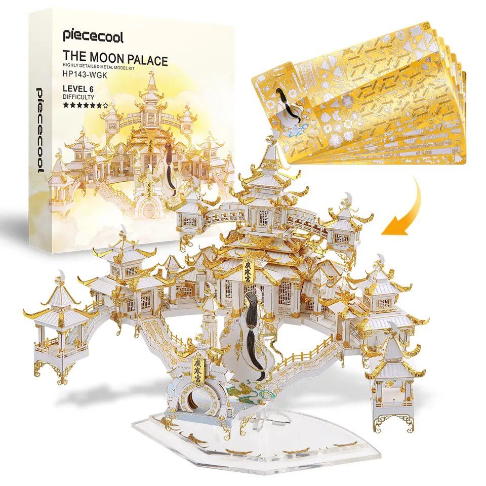  Mô Hình Kim Loại 3D Lắp Ráp Piececool Quảng Hàn Cung (The Moon Palace) HP143-WGK - MP836 