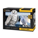  Mô Hình Giấy 3D Lắp Ráp CubicFun Con Cú Tuyết DS1079h (62 mảnh, Snowy Owl) - PP001 