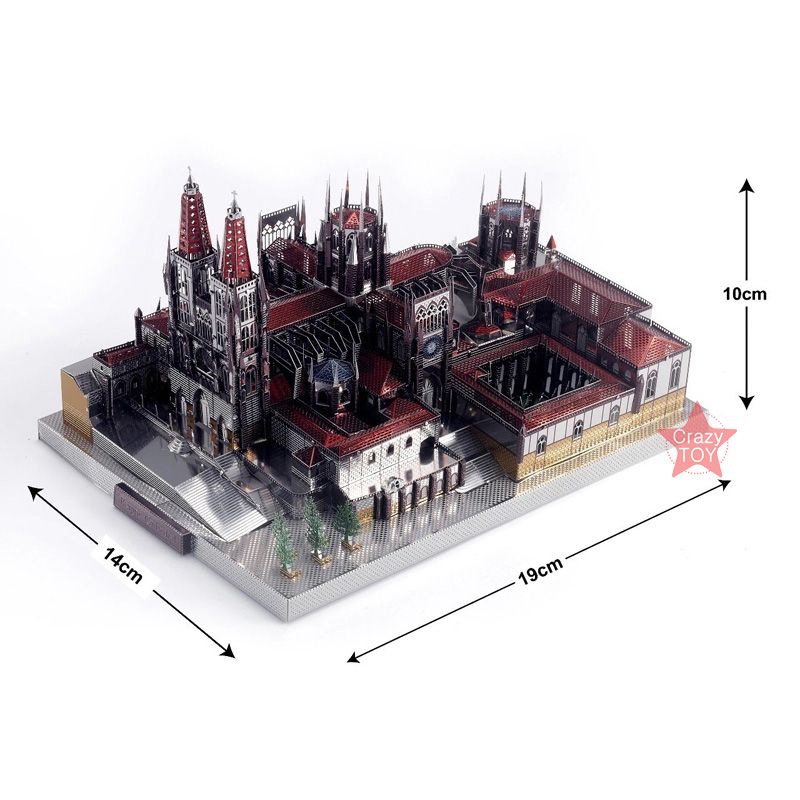 Mô Hình Kim Loại Lắp Ráp 3D Microworld Nhà Thờ Chính Tòa Burgos – MP525 