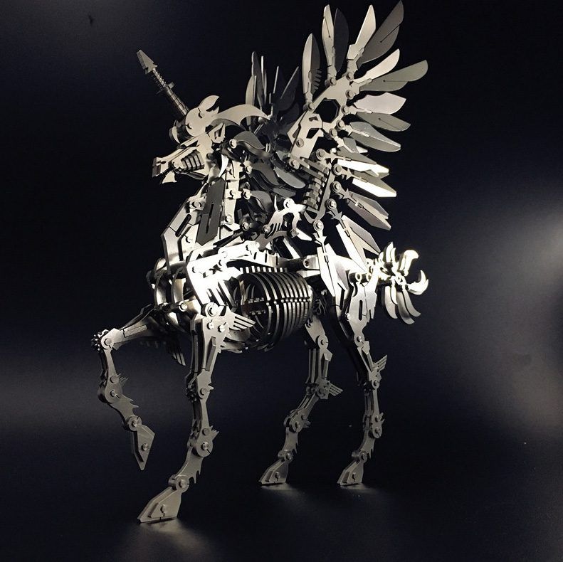  Mô Hình Kim Loại Lắp Ráp 3D Steel Warcraft Ngựa Một Sừng Lớn (Big Unicorn) – SW037 