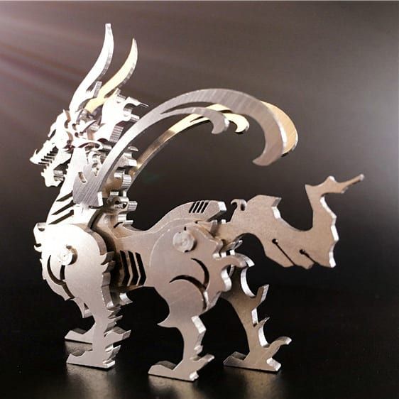  Mô Hình Kim Loại Lắp Ráp 3D Steel Warcraft Kỳ Lân Auspicious Kirin – SW003 