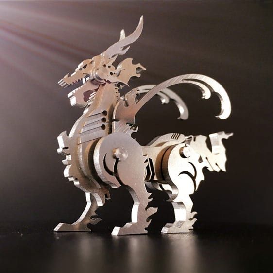  Mô Hình Kim Loại Lắp Ráp 3D Steel Warcraft Kỳ Lân Auspicious Kirin – SW003 